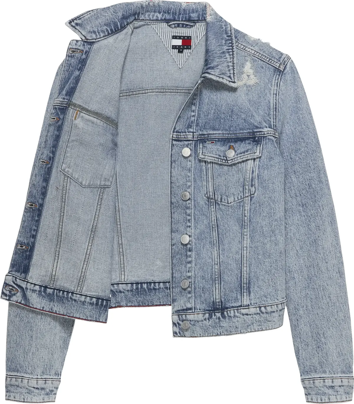 Tommy Hilfiger CLASSIC TRUCKER JACK, 1AB Mavi Kadın Kot Ceket