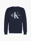 Calvin Klein ICONIC MONOGRAM CREW Erkek Siyah Sweatshirt
