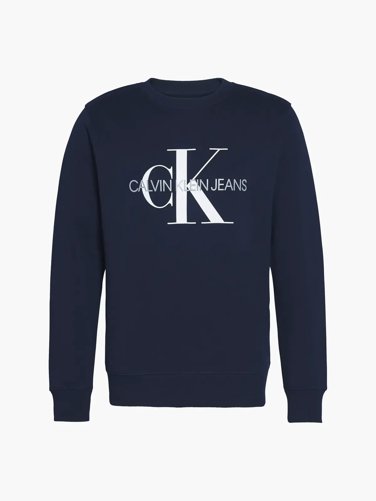 Calvin Klein ICONIC MONOGRAM CREW Erkek Siyah Sweatshirt