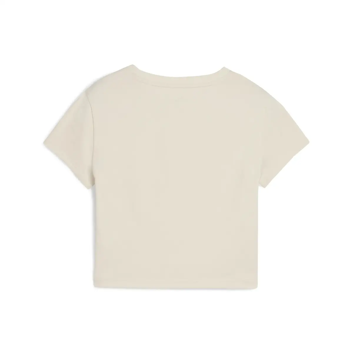 Puma WARDROBE ESS Baby Tee Bej Kadın T-Shirt
