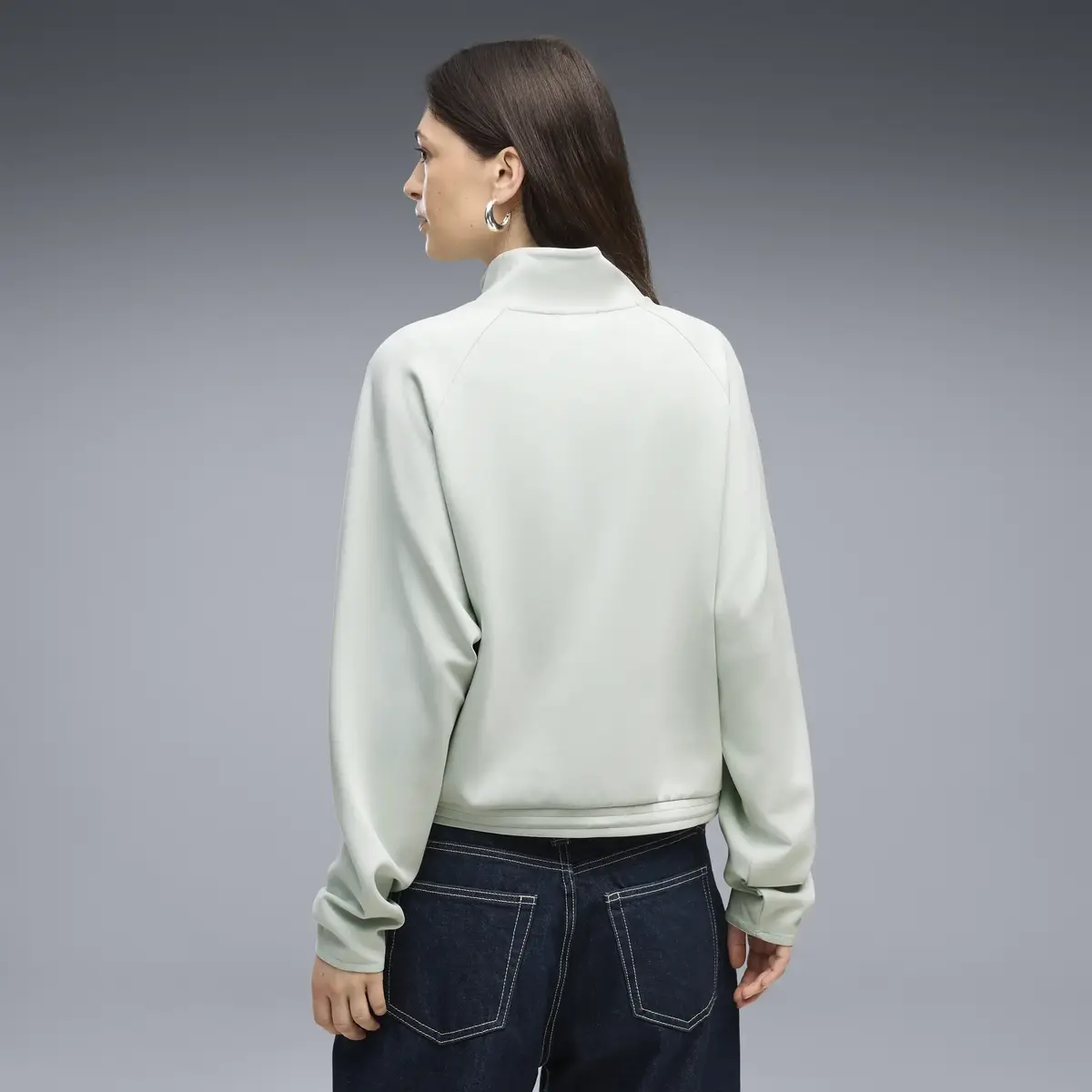 PUMA PUMATECH SENSE Half-Zip Yeşil Kadın Sweatshirt