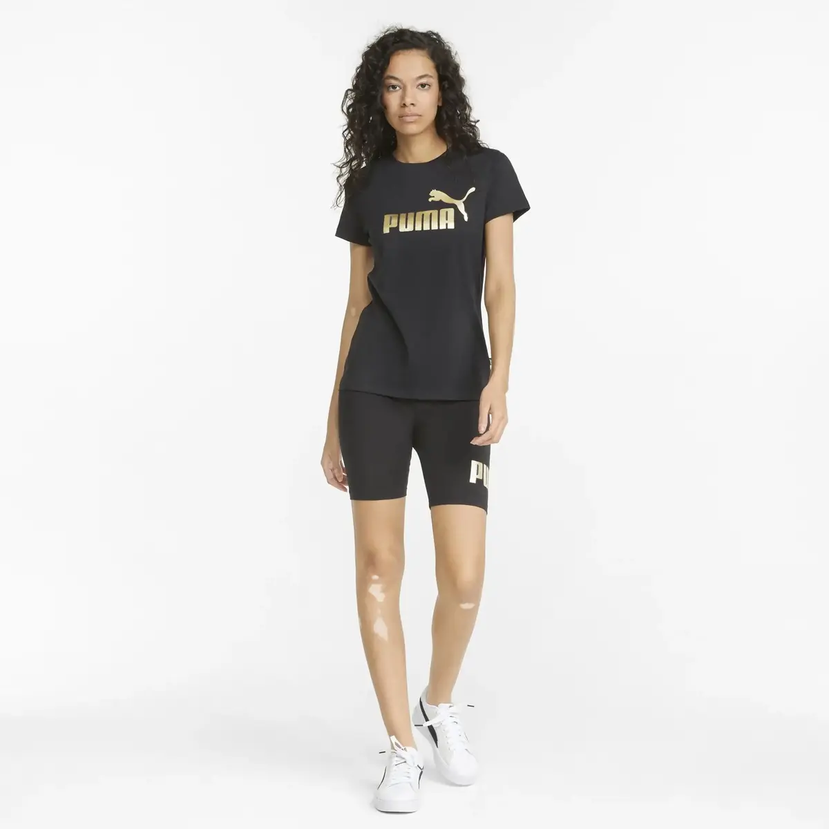Puma Ess + Metallic Logo T-Shirt