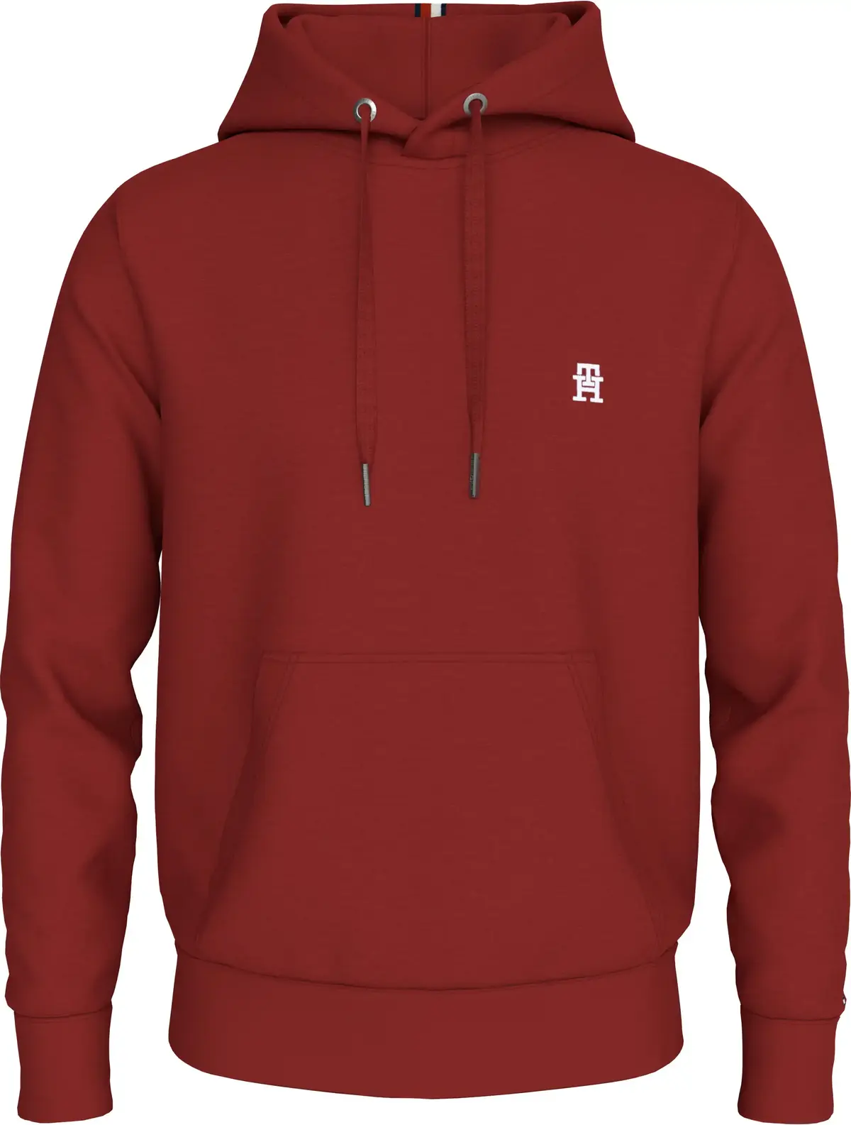 Tommy Hilfiger MONOGRAM IMD HOODIE Erkek Kırmızı Sweatshirt