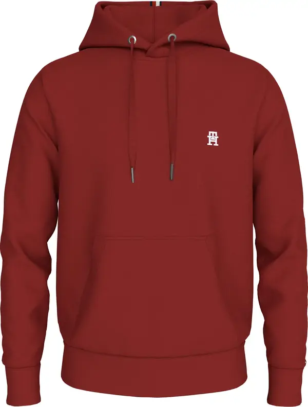 Tommy Hilfiger MONOGRAM IMD HOODIE Erkek Kırmızı Hoodie