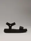 Calvin Klein SANDAL VELCRO WEBBIN, 0GJ Siyah Kadın Terlik