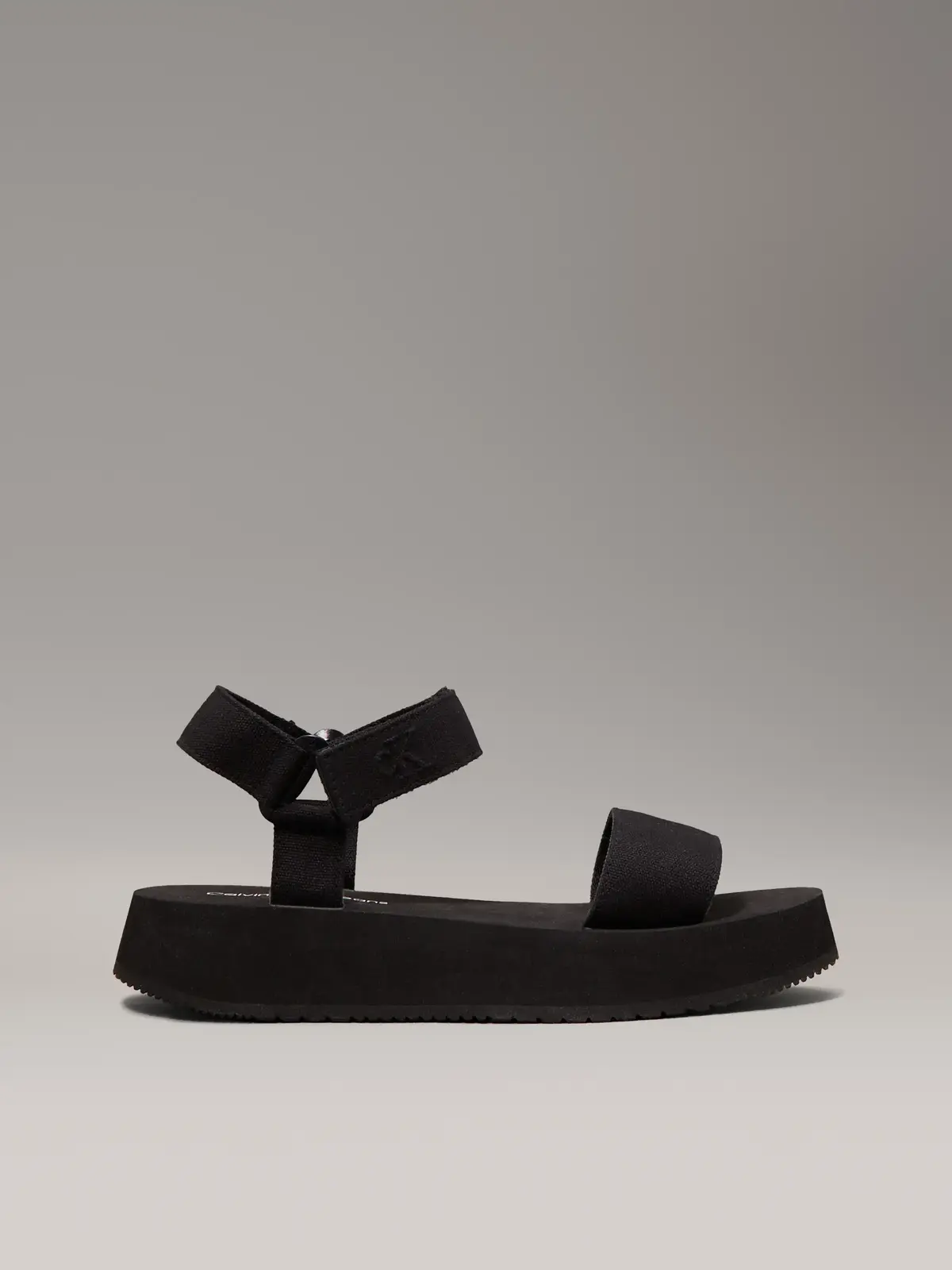 Calvin Klein SANDAL VELCRO WEBBIN, 0GJ Siyah Kadın Terlik