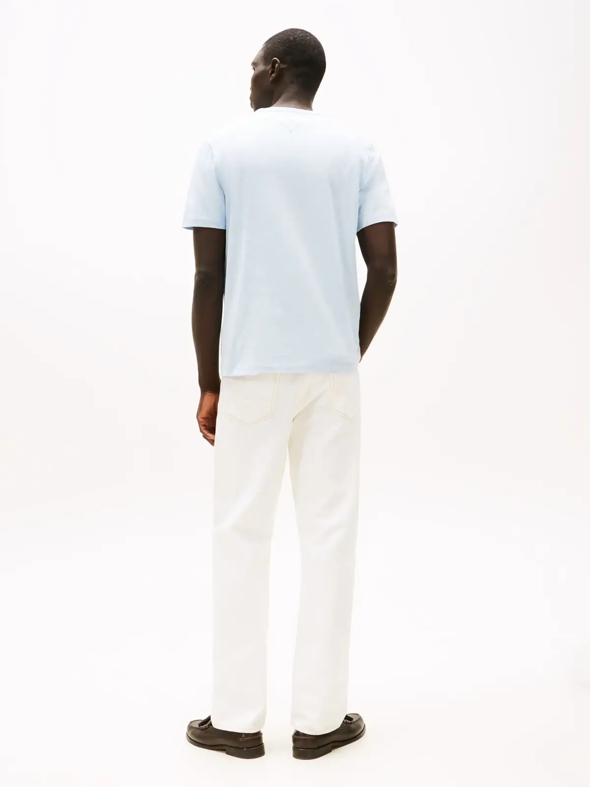 Tommy Hilfiger PALM TREE LABEL TEE Erkek Mavi T-Shirt