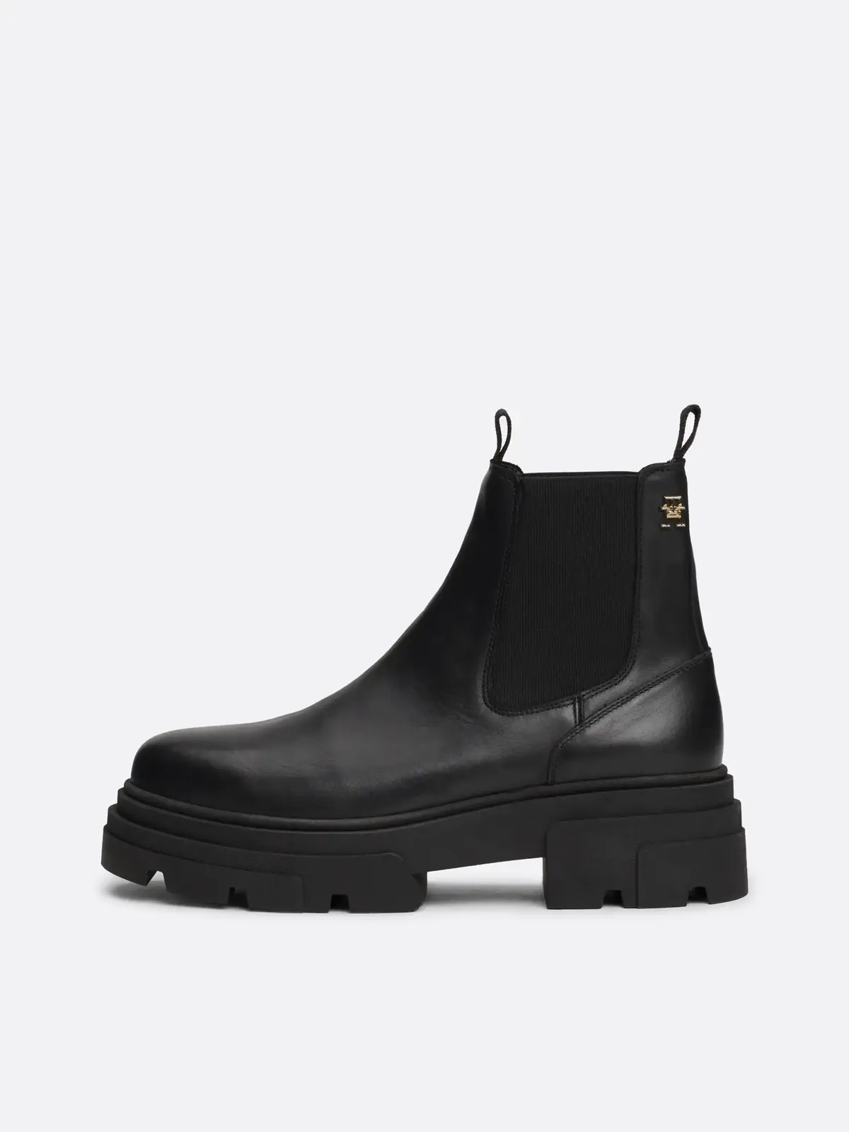 Tommy Hilfiger COMBAT LEATHER LOW C Kadın Siyah Bot