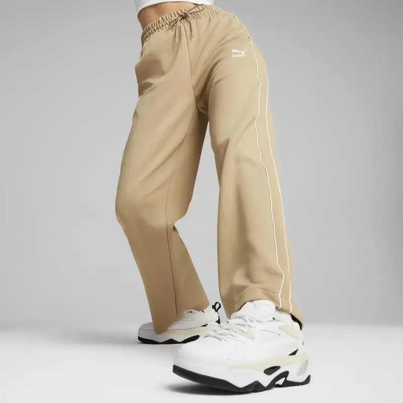 PUMA T7 High Waist Pants Bej Kadın Eşofman Altı