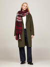 Tommy Hilfiger TOMMY CHECK SCARF Kadın Kırmızı Atkı