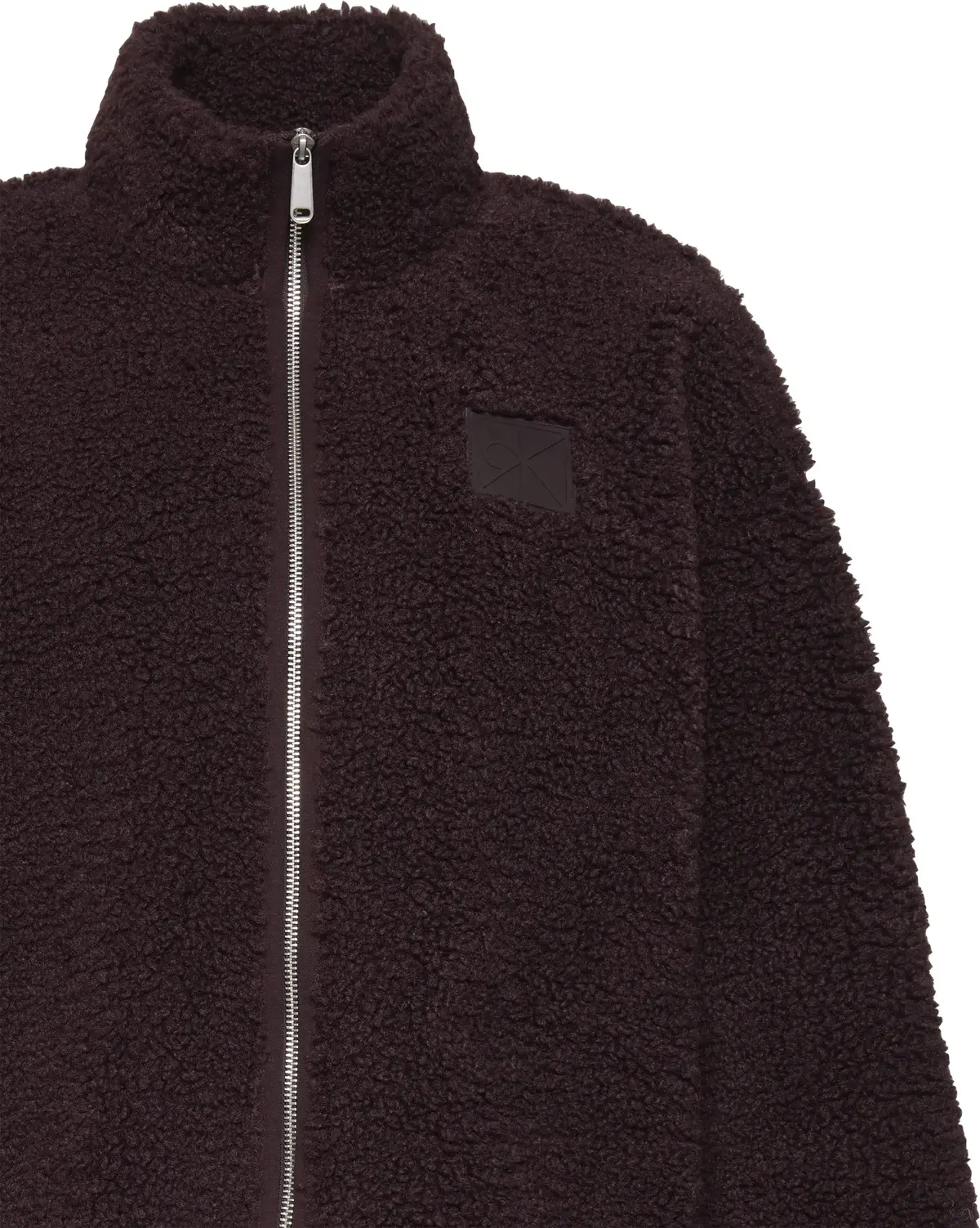 Calvin Klein LS EMBLEM SHERPA JACKET Kadın Kahverengi Fermuarlı Ceket