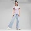 Puma CLASSICS SNFLR Logo Tee Pembe Kız Çocuk T-Shirt