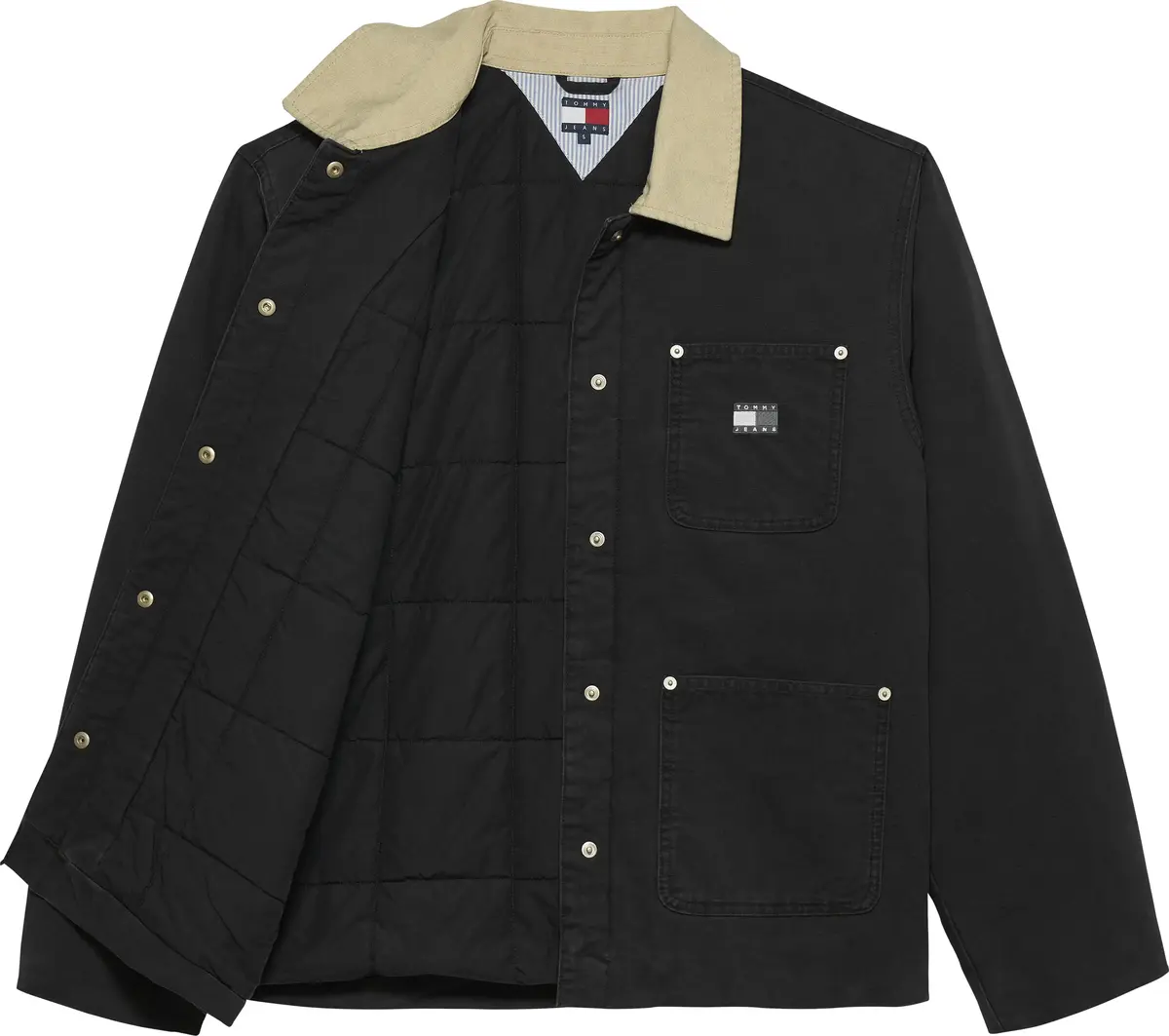 Tommy Hilfiger TJW CHORE JACKET EXT, BDS Siyah Kadın Ceket