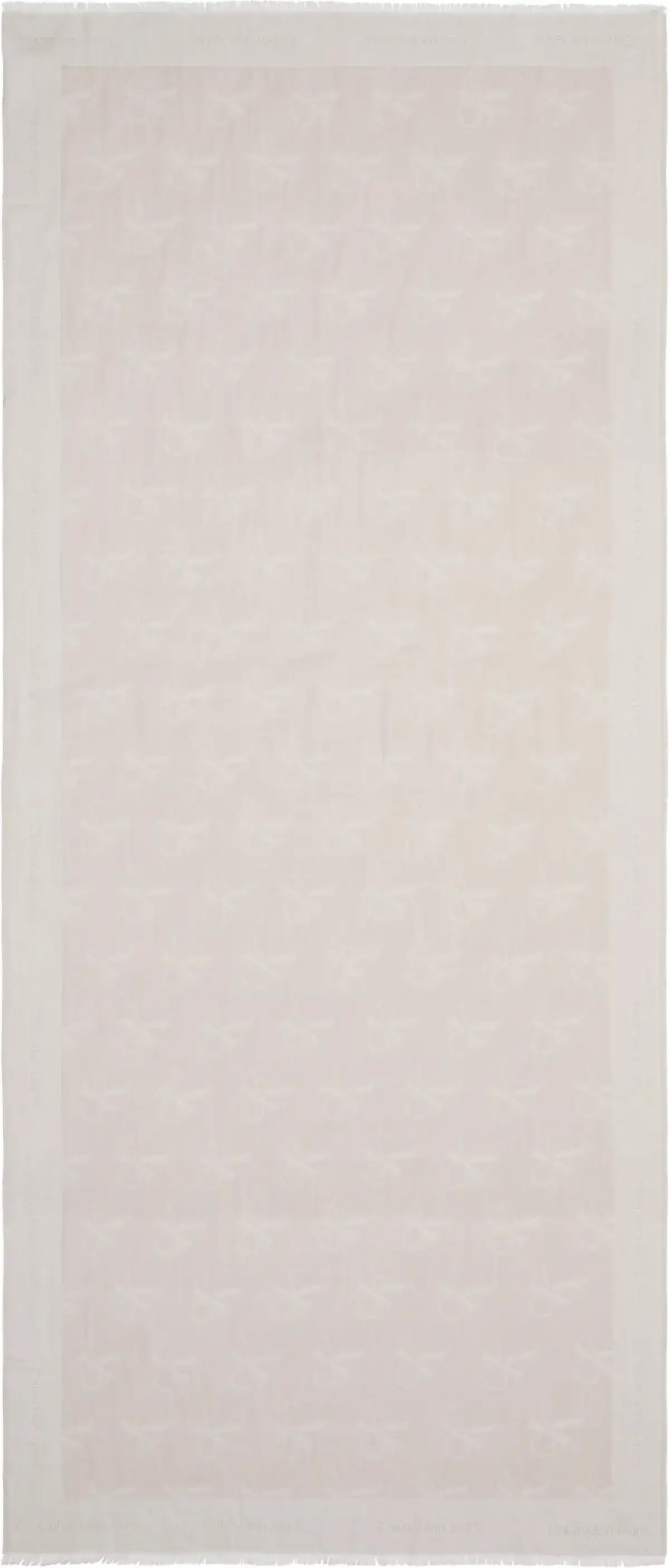 Calvin Klein MONOGRAM SCARF 70x18 Kadın Krem Atkı