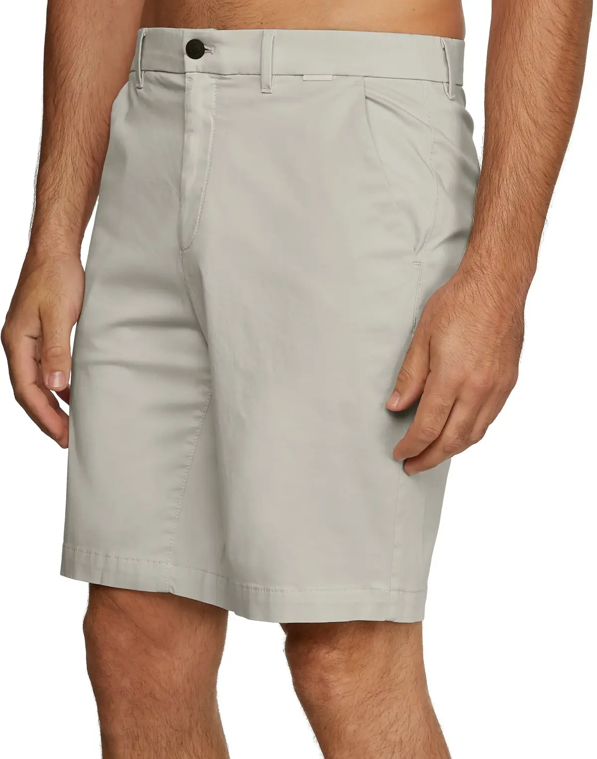 Calvin Klein SATEEN SLIM SHORT Erkek Krem Şort