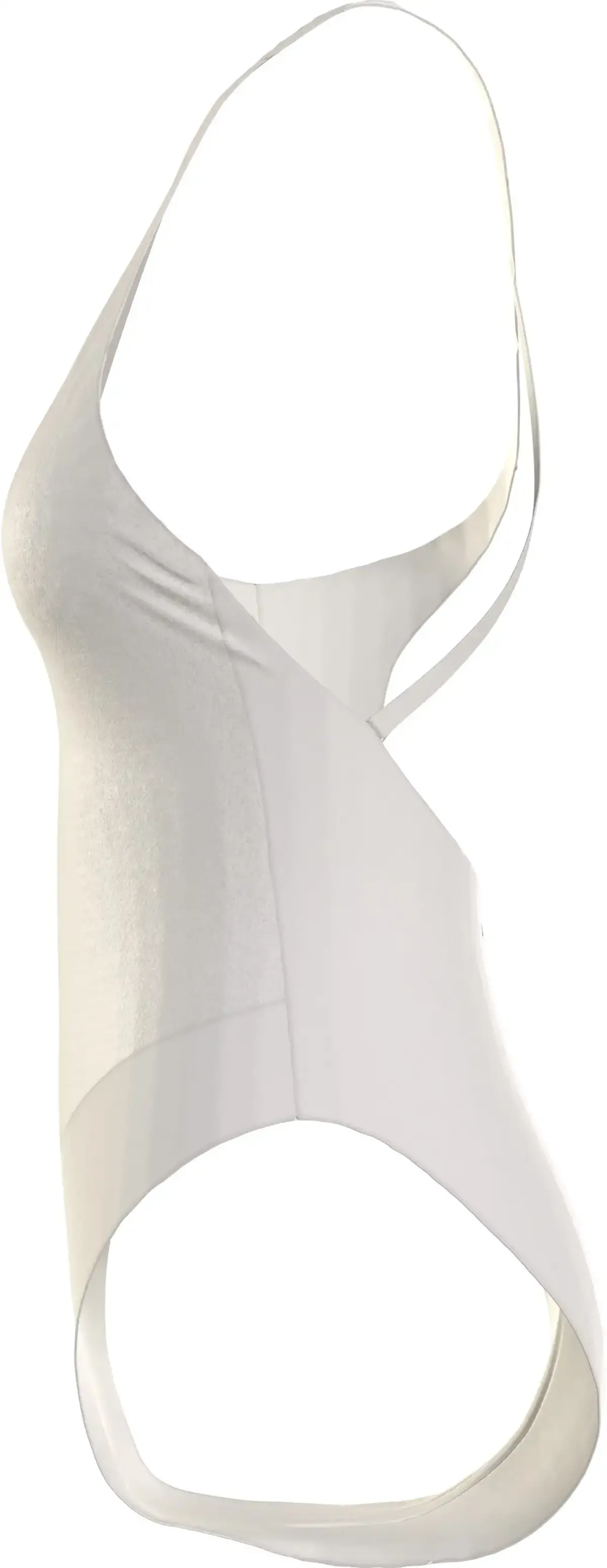 Calvin Klein ONE SHOULDER ONE PIE Kadın Beyaz Mayo