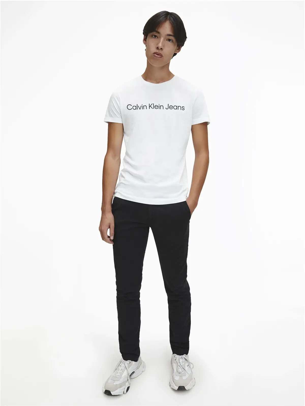 Calvin Klein Beyaz Erkek T-Shirt & Polo