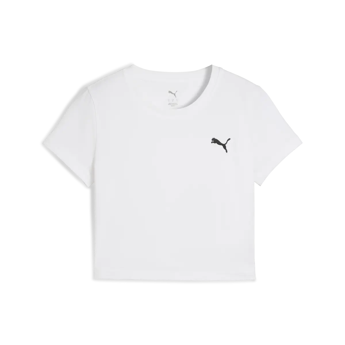 Puma WARDROBE ESS Baby Tee Beyaz Kadın Crop