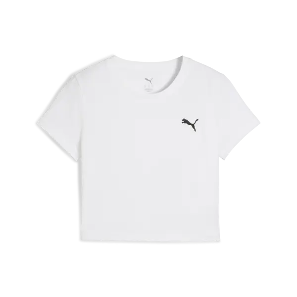 Puma WARDROBE ESS Baby Tee Beyaz Kadın Crop