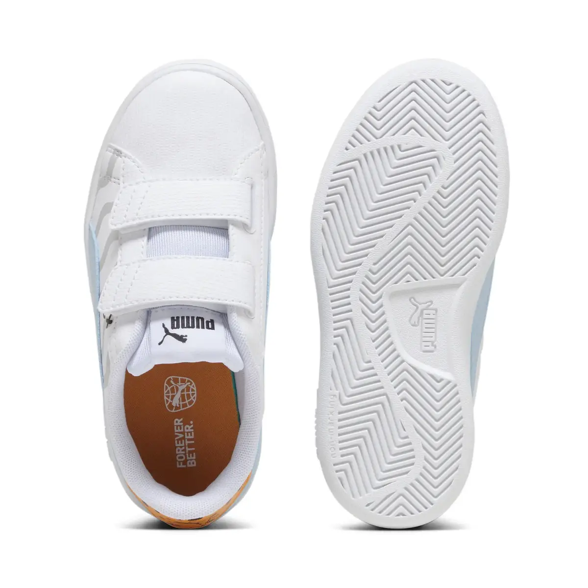 Puma Smash 3.0 L Mix mtch VPS Beyaz Çocuk Günlük Spor Ayakkabı