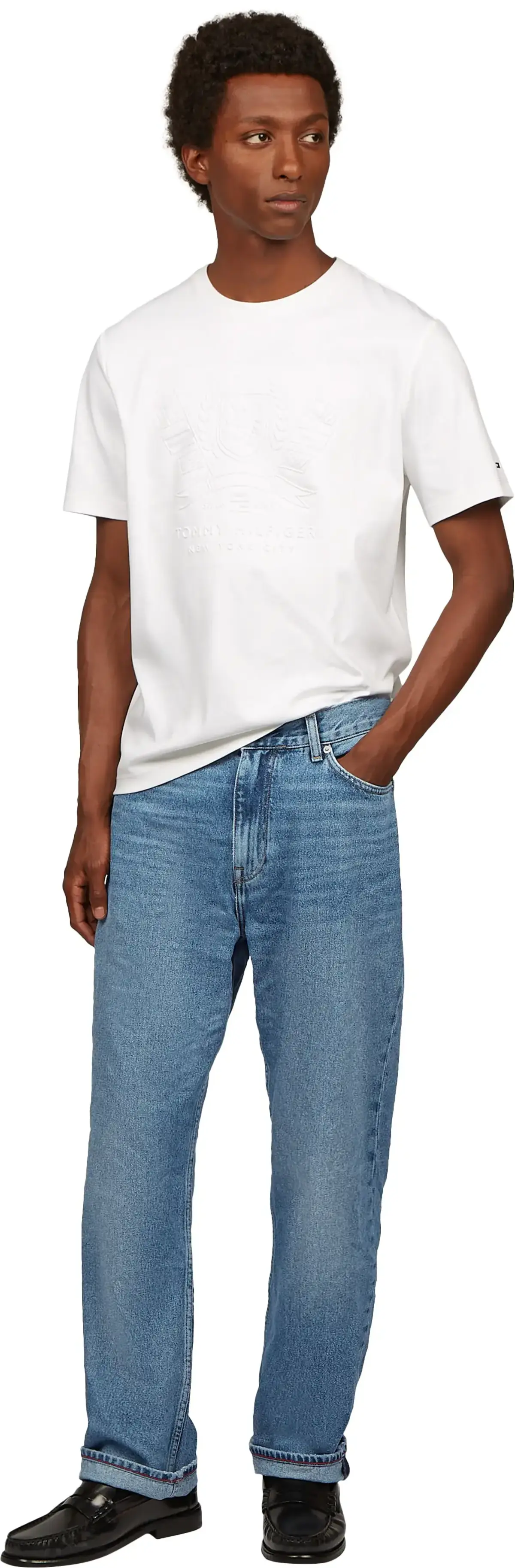 Tommy Hilfiger RELAXED RIVER RGD CA, 1A7 Mavi Erkek Jean Pantolon