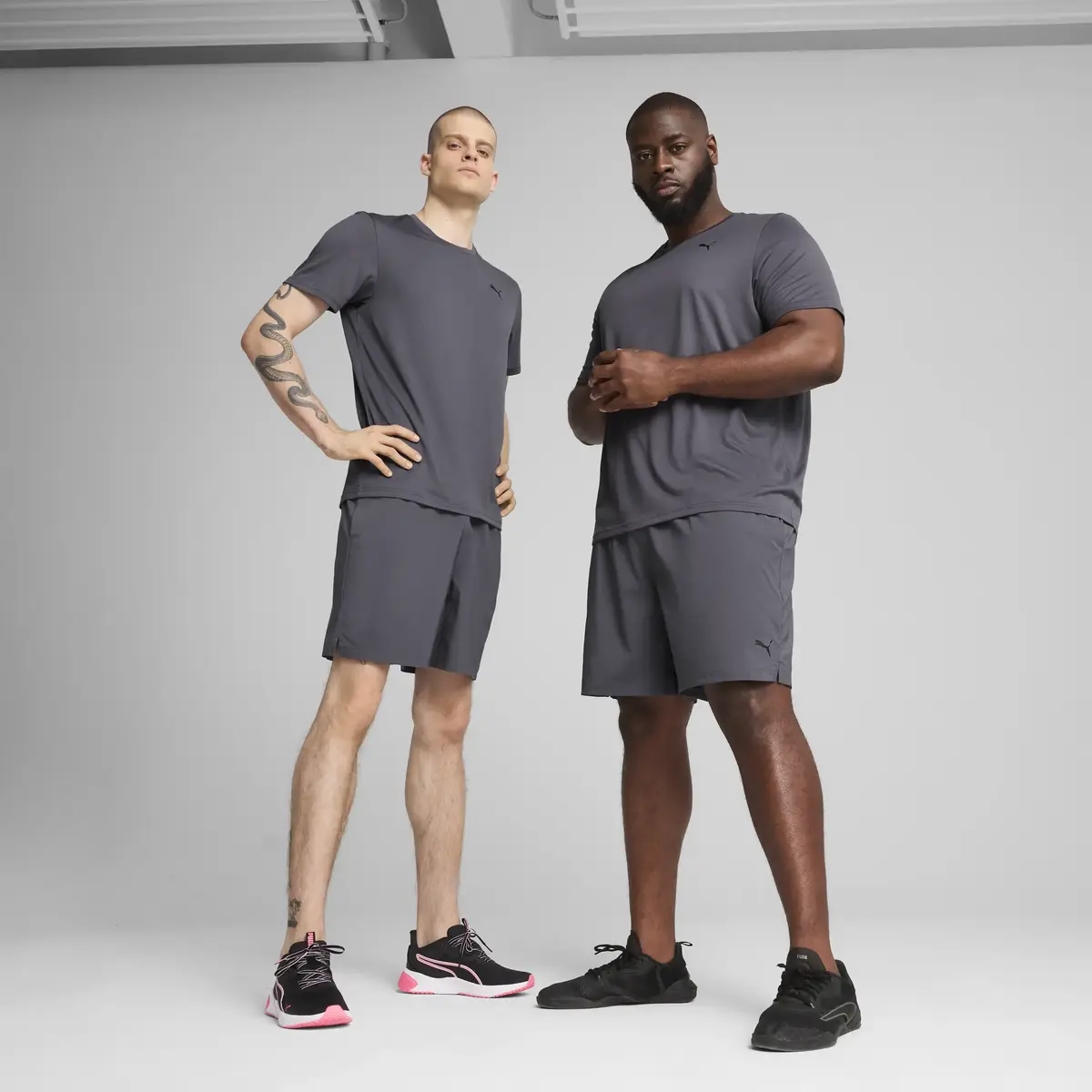 PUMA TAD ESSENTIALS 7" Wven Short Gri Erkek Şort