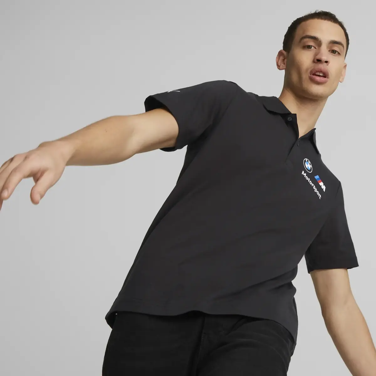 Puma BMW MMS ESS Polo Siyah Erkek Polo T-shirt