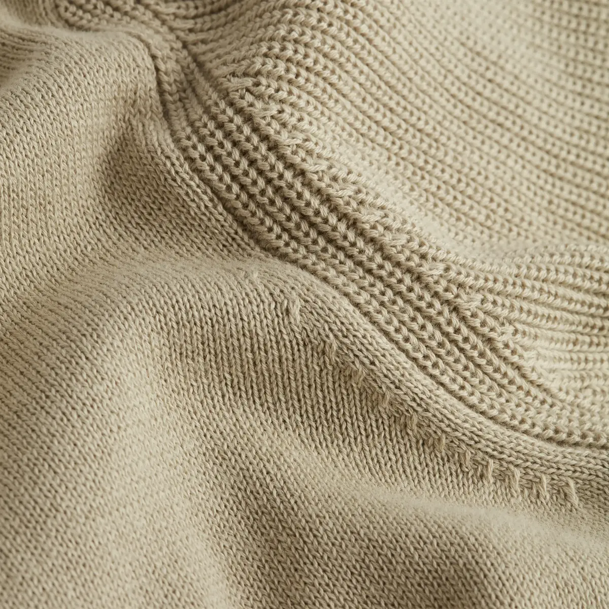 Calvin Klein MONOGRAM LOGO SWEATE Erkek Krem Kazak
