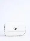 Calvin Klein CK RE-LOCK POCKET CAMERA BAG Beyaz Kadın El Çantası