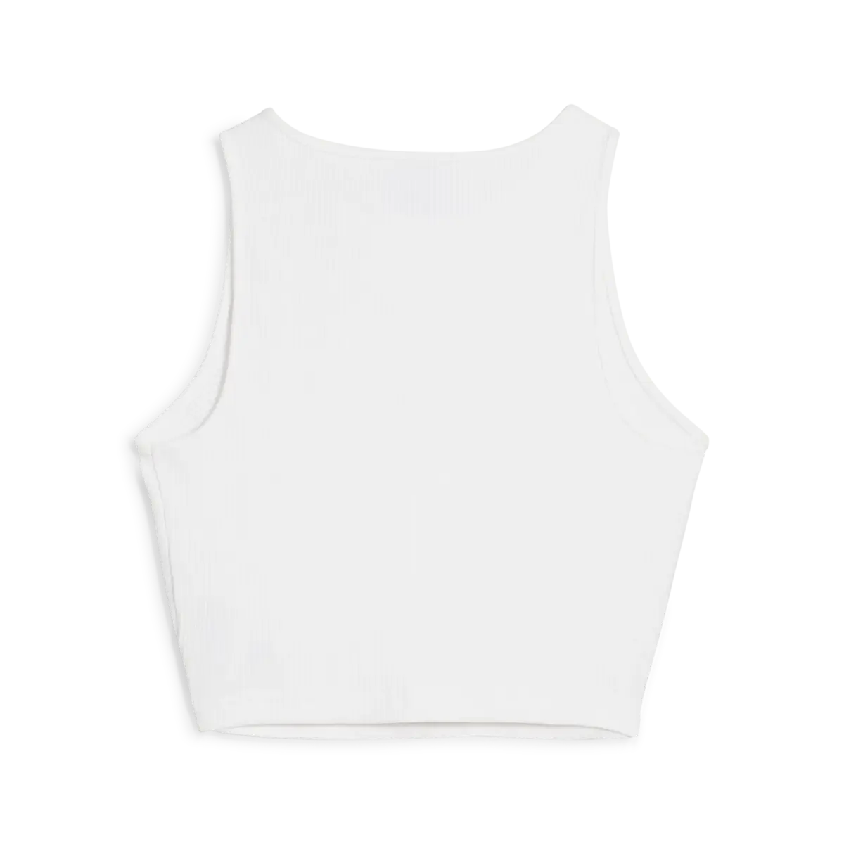 Puma WARDROBE ESS Ribbed Crop Top Beyaz Kadın Crop