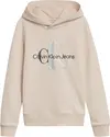 Calvin Klein MIXED MONOGRAM HOODI Kadın Krem Hoodie