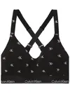 Calvin Klein LIFT BRALETTE CK Logolu Siyah Bralet