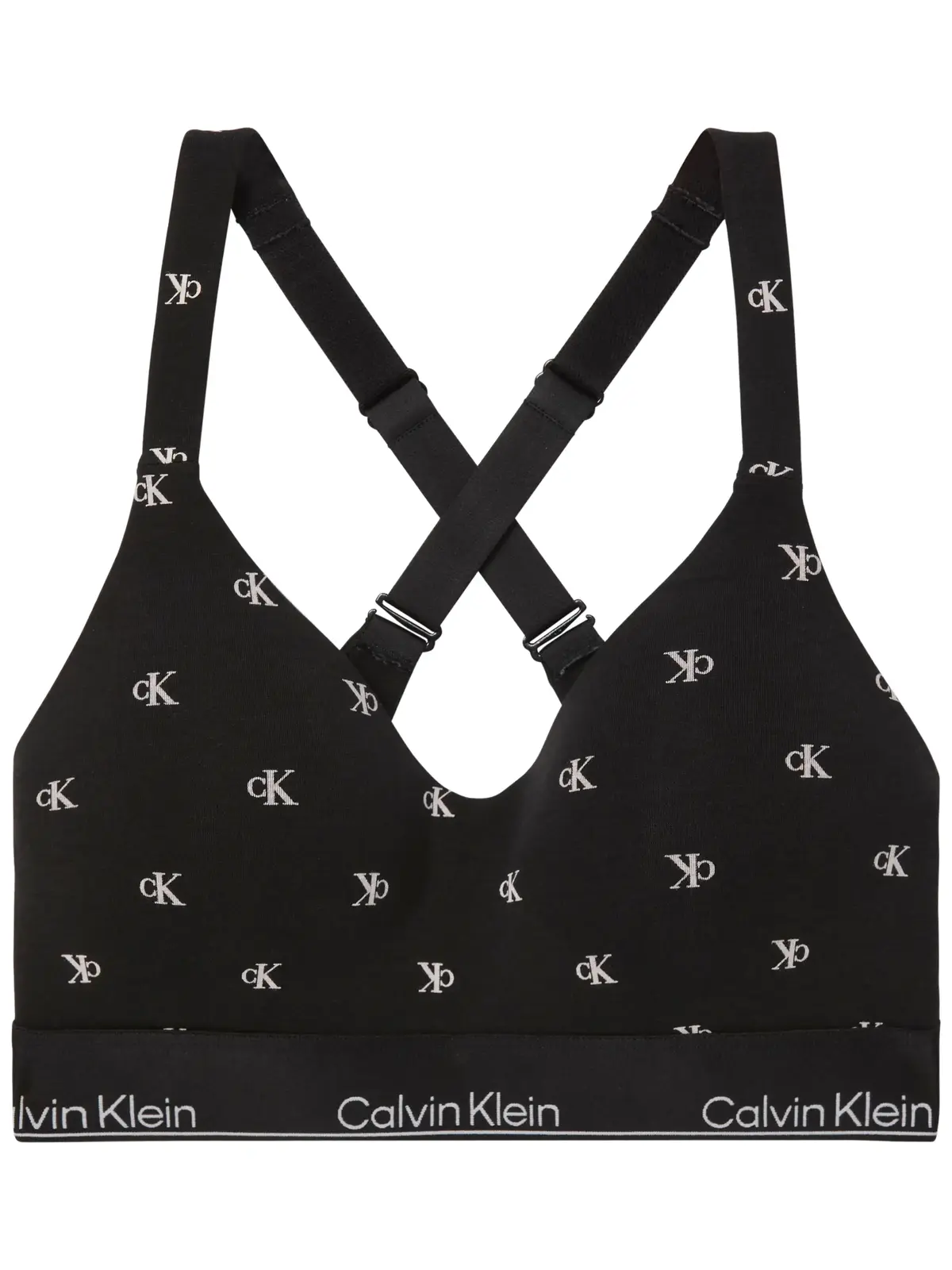 Calvin Klein LIFT BRALETTE CK Logolu Siyah Bralet