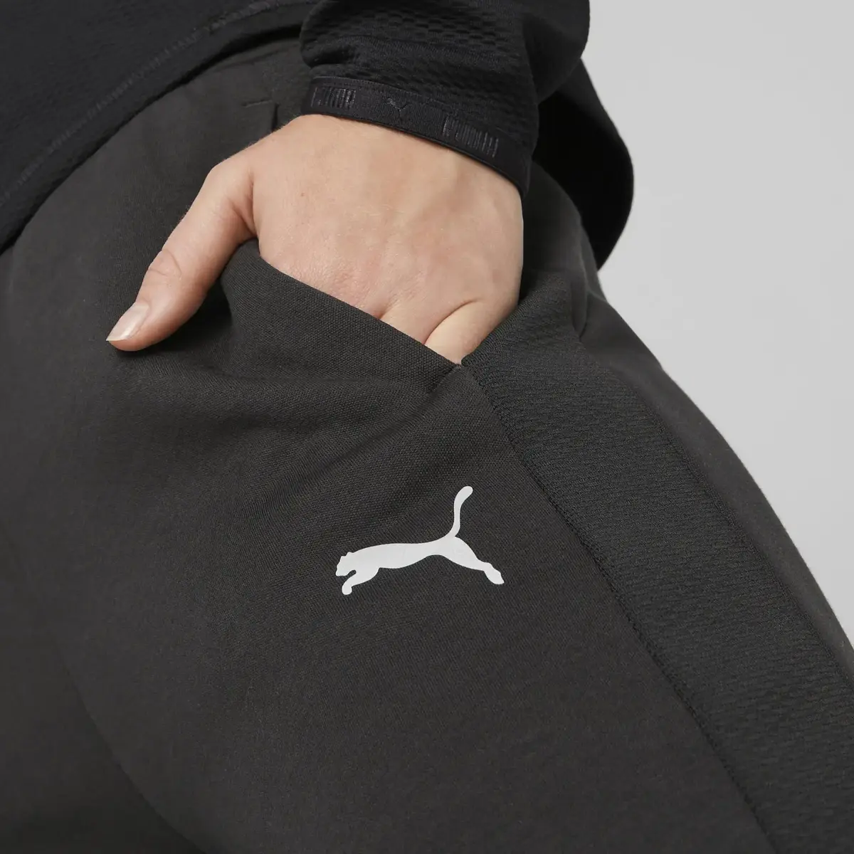 Puma EVOSTRIPE High-Waist Pants Siyah Kadın Eşofman Altı