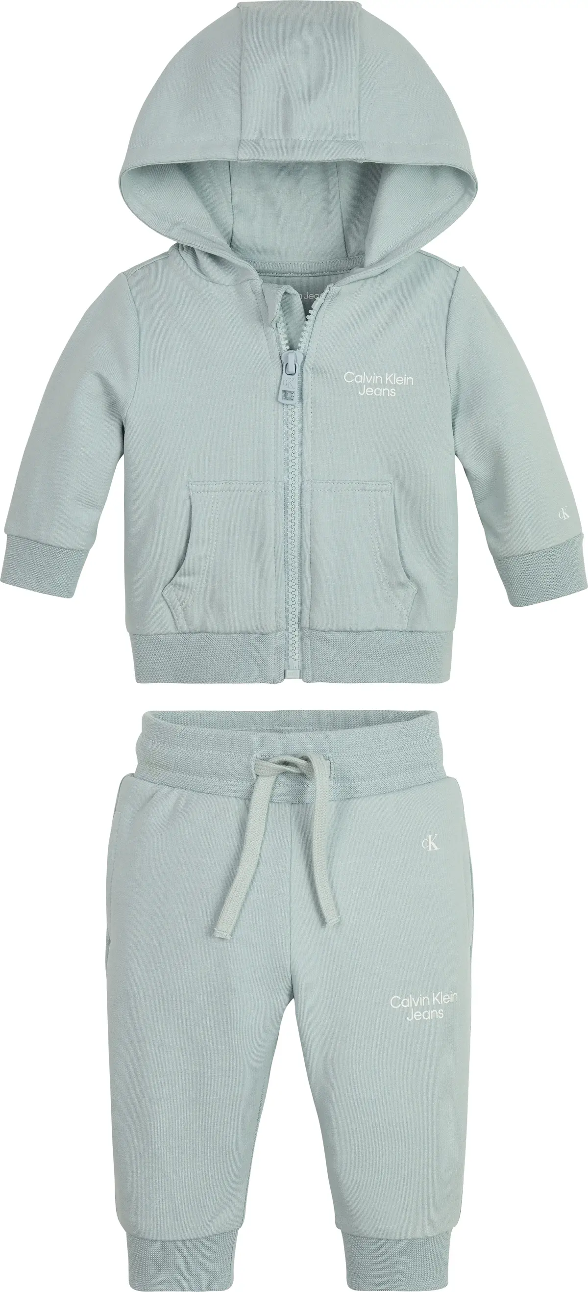 Calvin Klein STACK LOGO ZIP THROU Bebek Yeşil Eşofman Takımı