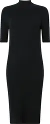 Calvin Klein EXTRA FINE WOOL 1/2 Kadın Siyah Elbise