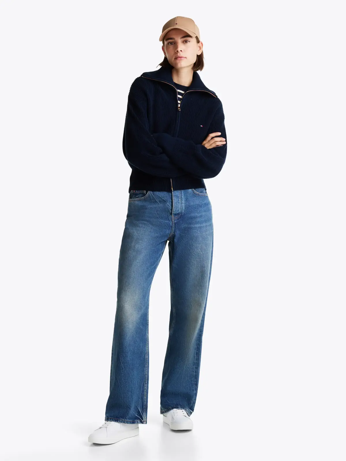 Tommy Hilfiger ESSENTIAL COURT SNEA, YBS Beyaz Kadın Spor Ayakkabı & Sneaker