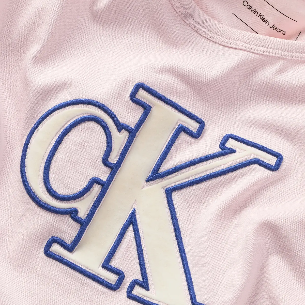 Calvin Klein MONOGRAM FLOCK BOXY, TBV Pembe Kadın T-Shirt & Polo