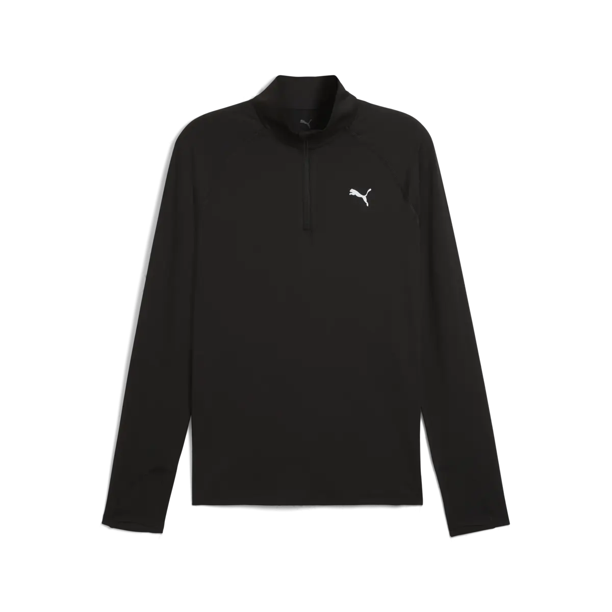 PUMA RUN VELOTY CLDSPN 1/4 ZIP M Siyah Erkek T-Shirt