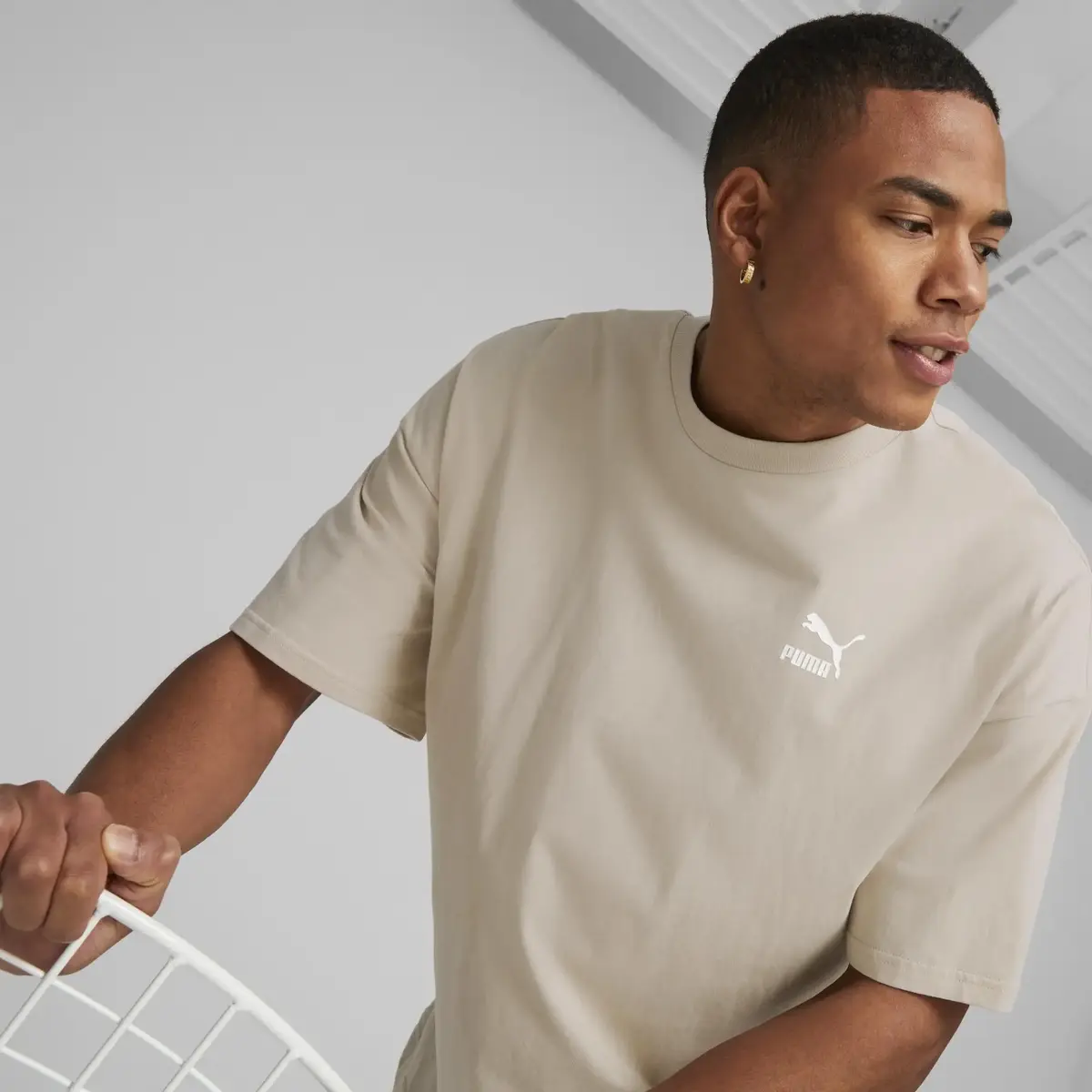Puma CLASSICS Oversized Tee Granola Erkek/Unisex T-Shirt
