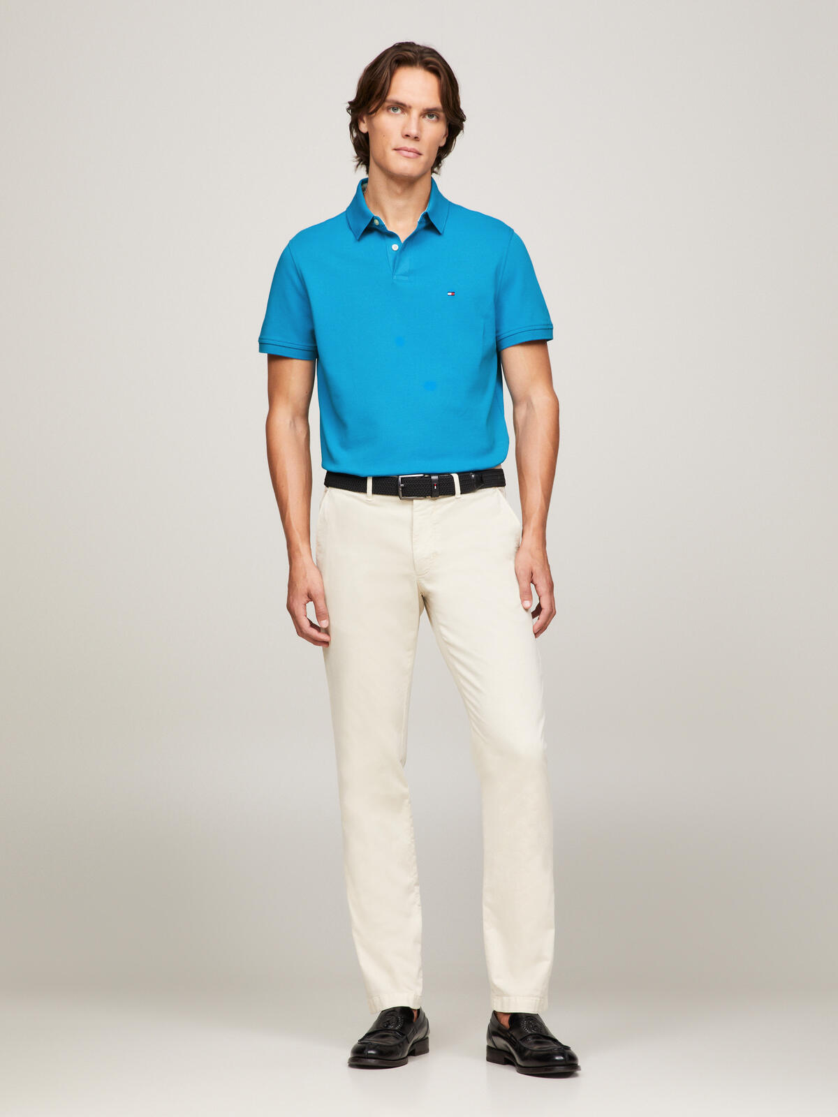 Tommy Hilfiger 1985 REGULAR POLO Erkek Mavi Polo T-Shirt