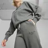 Puma CLASSICS+ Relaxed Sweatpants Gri Kadın Eşofman Altı