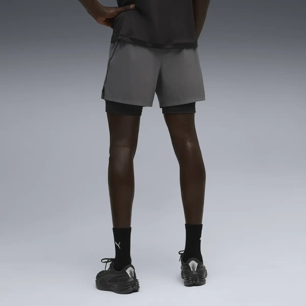 Puma RUN VELOCITY 2IN1 SHORT Gri Erkek Şort