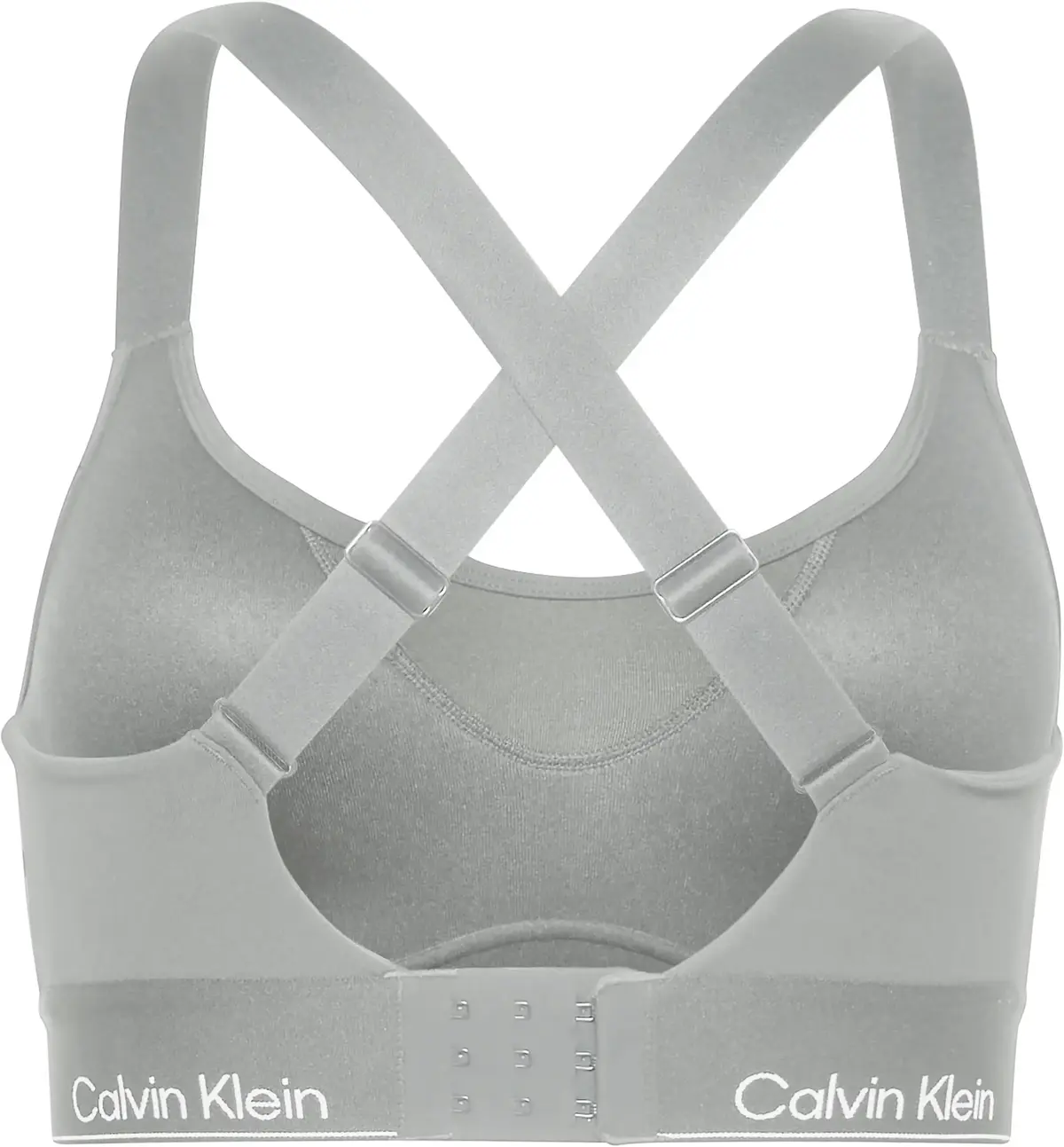 Calvin Klein WO - SPORTS BRA HIGH, P7A Gri Kadın Sütyen & Bralet