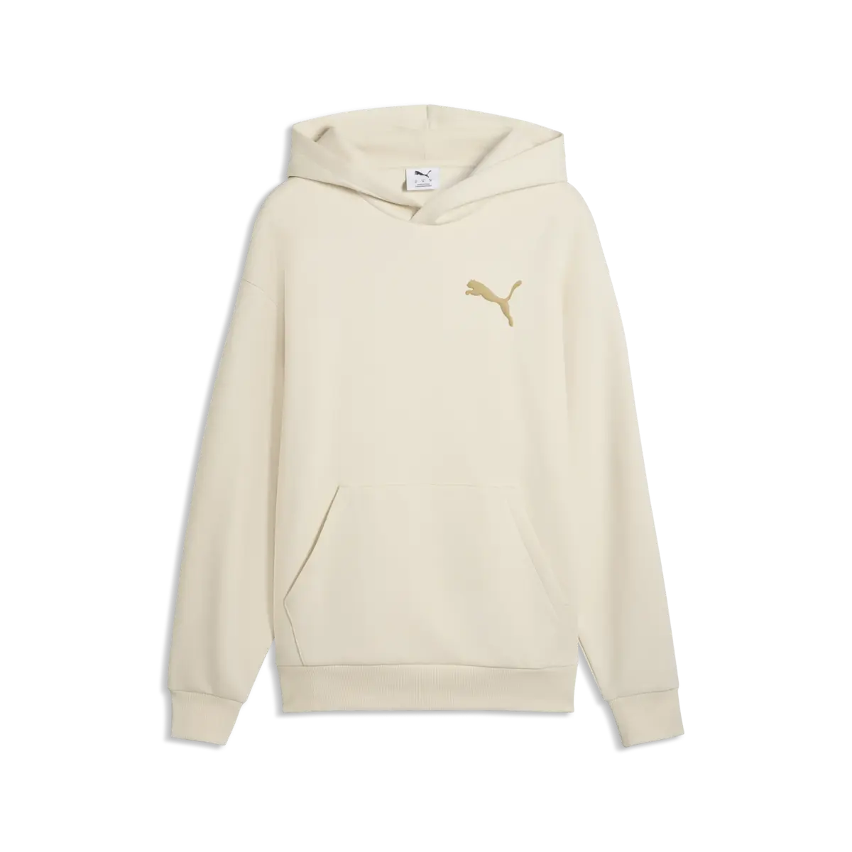 Puma ESS ELEVATED CAT LOGO Hoodie Krem Erkek Sweatshirt