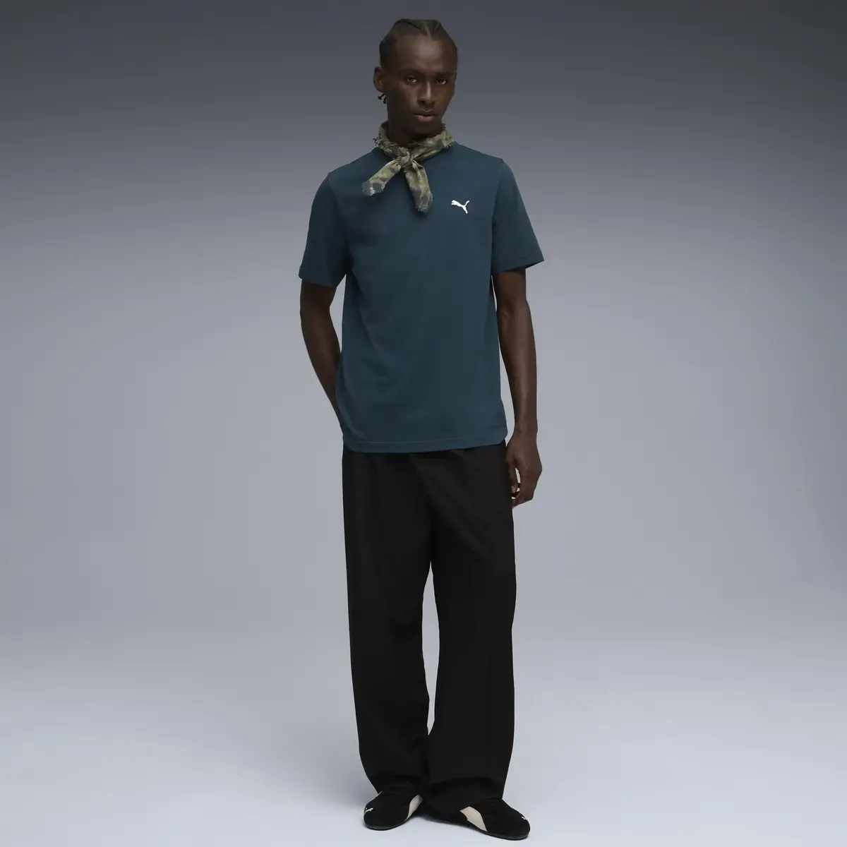 Puma WARDROBE ESS Tee Yeşil Erkek T-Shirt