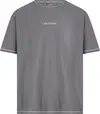 Calvin Klein S/S CREW NECK Erkek Gri T-Shirt