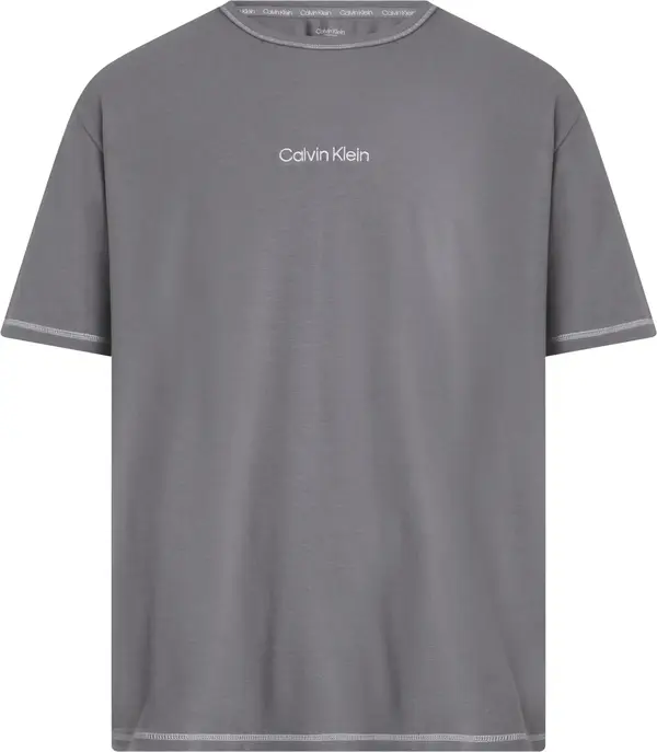 Calvin Klein S/S CREW NECK Erkek Gri T-Shirt