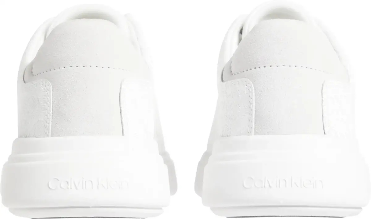 Calvin Klein CUPSOLE LACE UP MONO, 0LB Beyaz Kadın Spor Ayakkabı & Sneaker