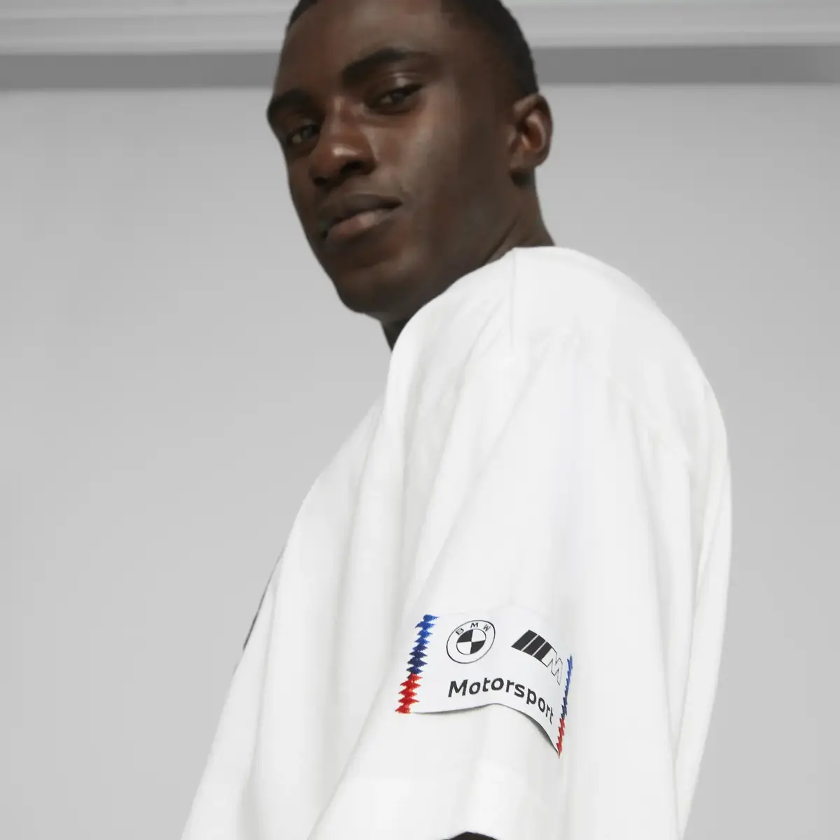 Puma BMW MMS Statement Logo Tee Beyaz Erkek T-Shirt